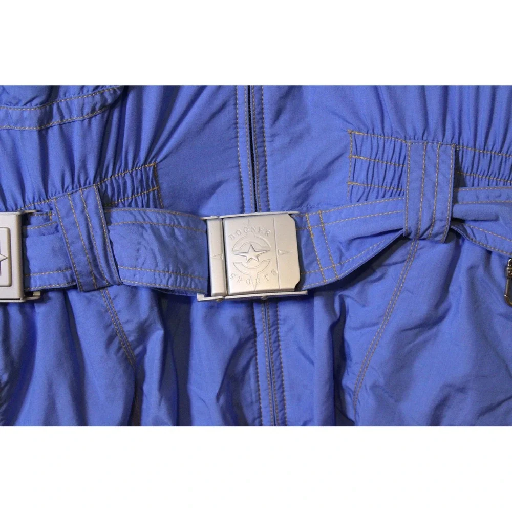 Bogner Ski Suit Mens 42L Blue Vintage One Piece Insulated Snow Suit Made in USA